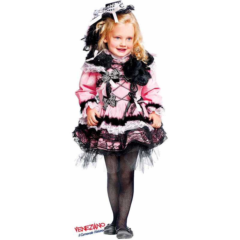 Vestito carnevale 2025 burlesque bambina